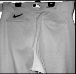  Gamers Nike Majestic Major League Solid Grey Baseball Pants Waist Sizes 36, 37.5, 38 Long Pants