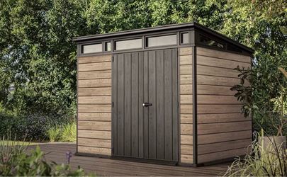 Keter- Signature 9x7 Storage Shed - Ashwood Brown