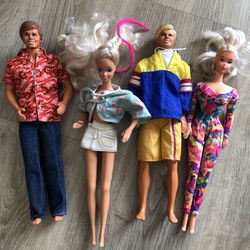 Vintage Barbie Ken And barbies