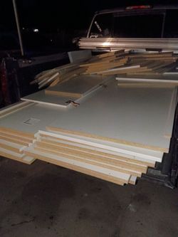 Shelvin material laminate white particle board 3/4