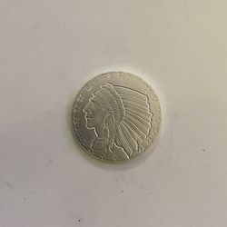 1/4 Indian Head Silver Coin 