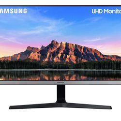 SAMSUNG 28-Inch ViewFinity UR55 Series 4K UHD IPS Computer Monitor, HDR10, AMD FreeSync, HDMI 2.0 and DisplayPort 1.2, Bezelless Display, Eye Care,