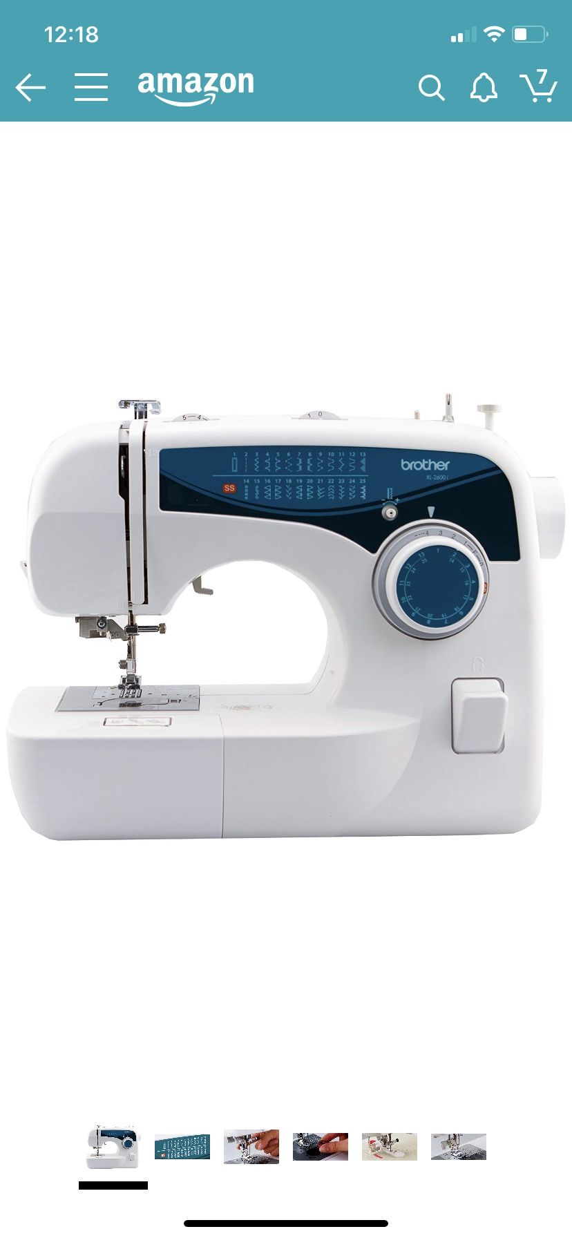 Brother XL2600I Sew Advance Sew 25-Stitch Free-Arm Sewing Machine