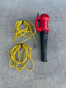 Craftsman Electric Leaf Blower with Extension Cords