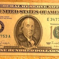 1990 $100 Bill