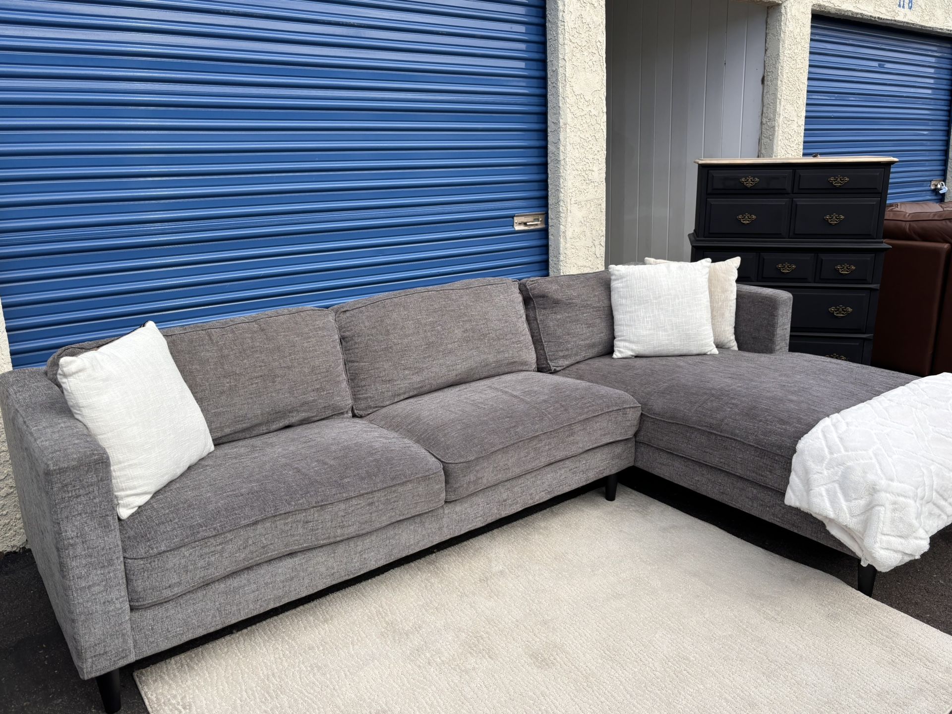 Sectional Grey Couch 