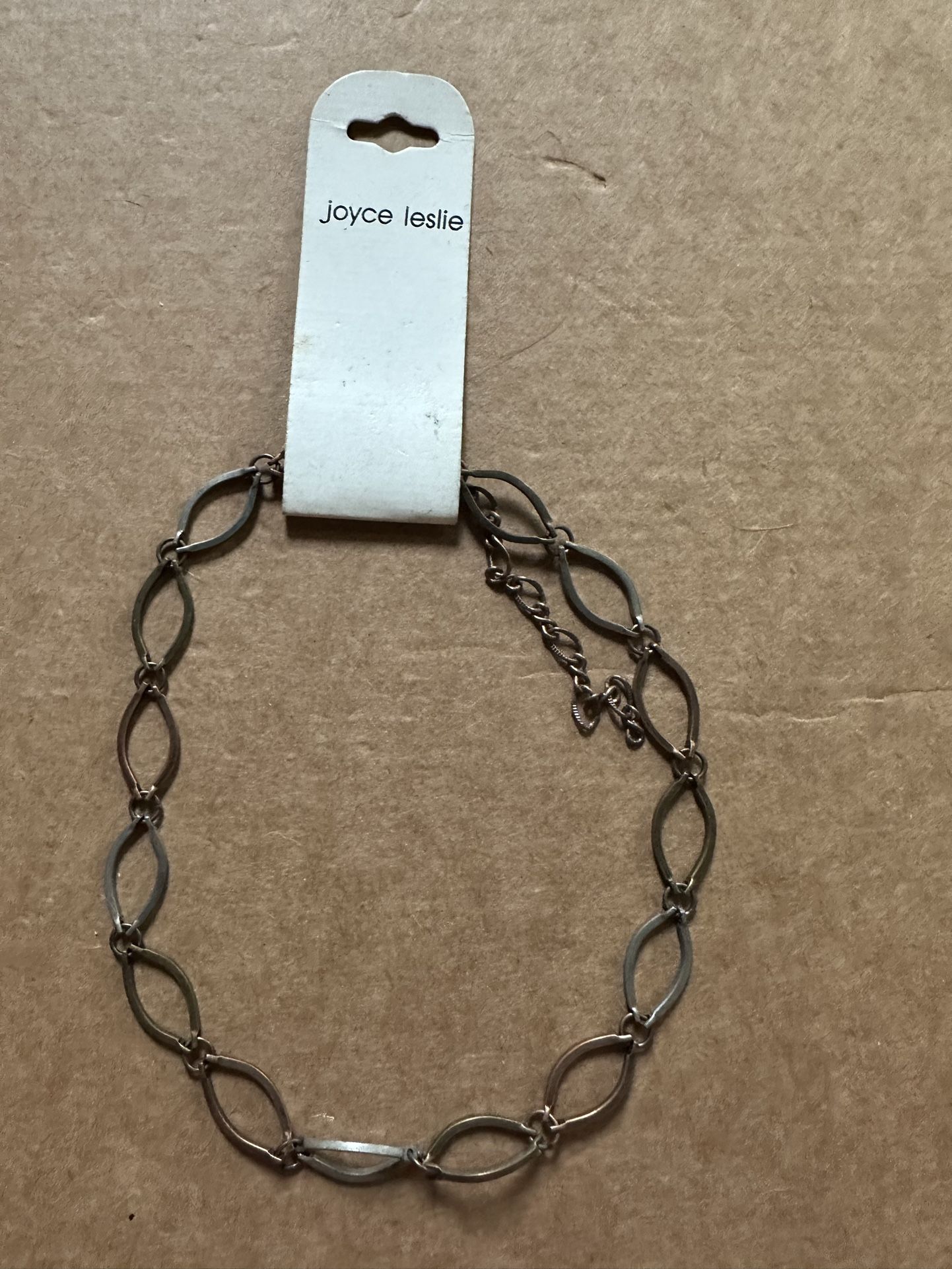 Joyce Leslie Copper And Silver Link Necklace