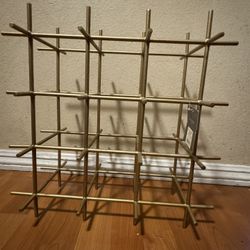 Gold Wine Rack. Wine Holder
