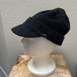 adidas Black Knit Visor Cap Beanie