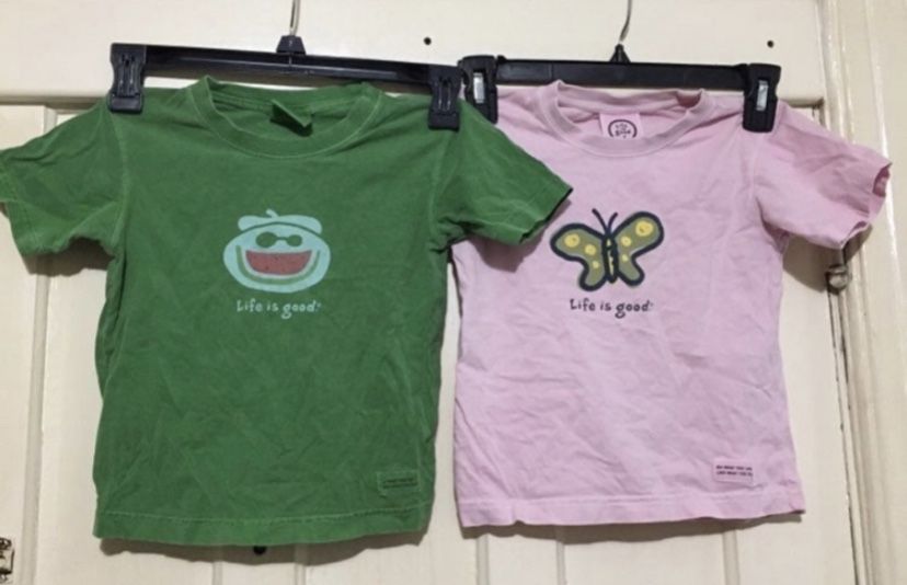 Life is good kids shirts/Xxs(2-4T)