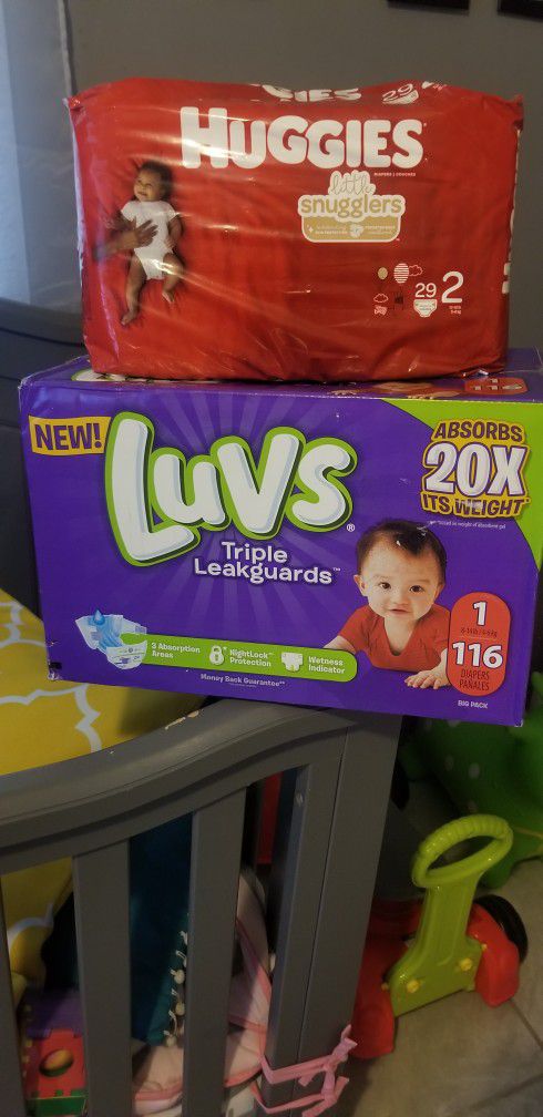 Huggies And Luvs Diapers 