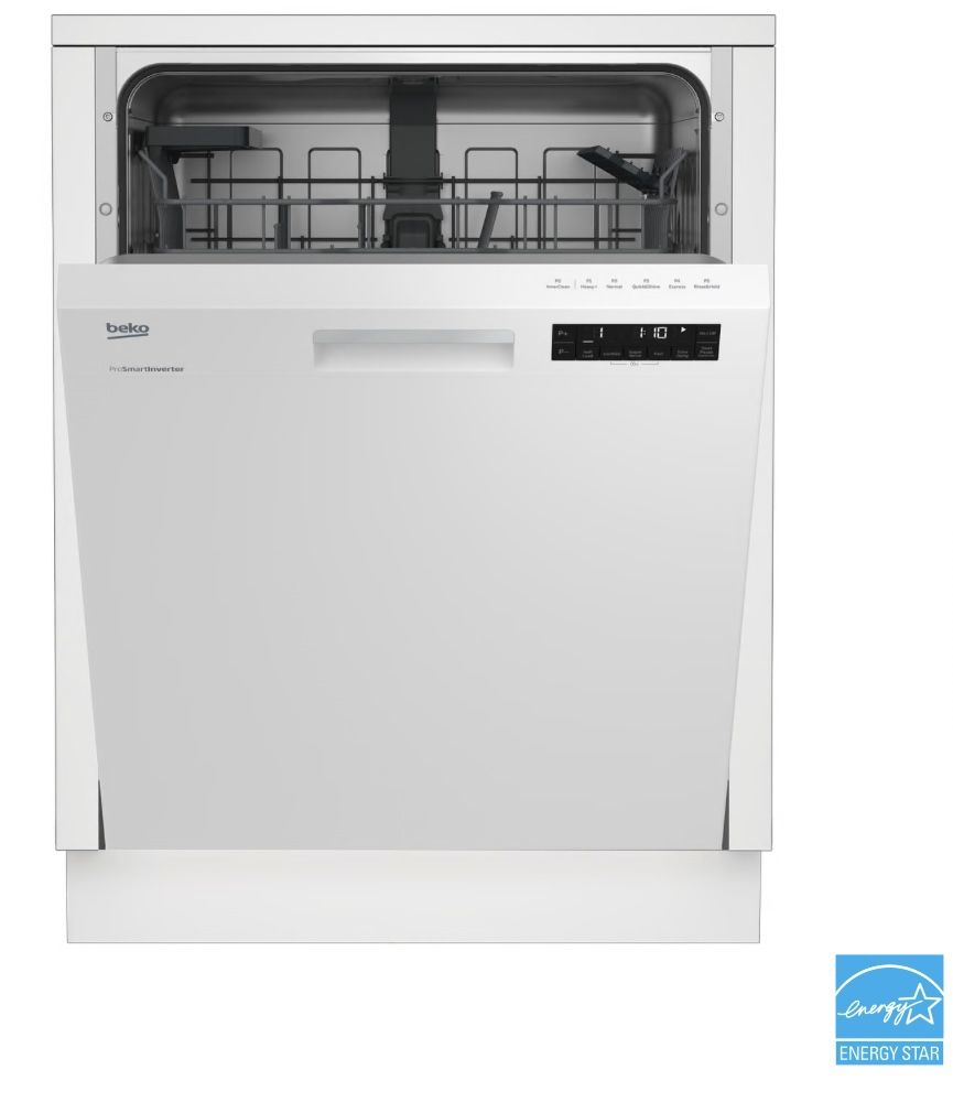 Beko Tall Tub White Dishwasher, 14 place settings, 48 dBa, Front Control