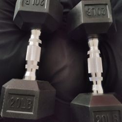 20 POUND DUMBBELL SET 