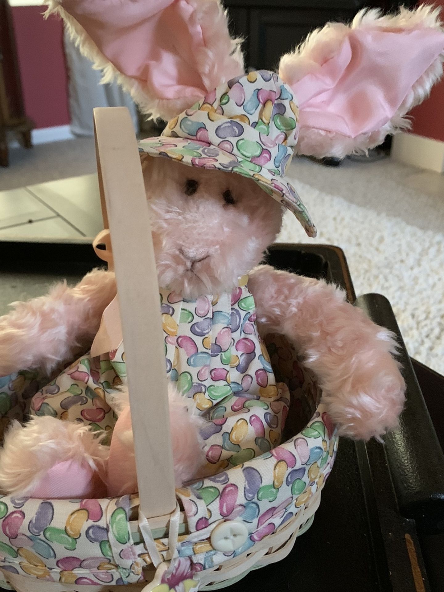 Longaberger Easter Basket With Boyd’s Easter Bunny