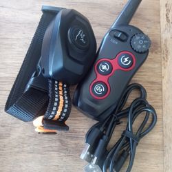 TRAINING DOG COLLAR SHOCK VIBRATE BEEP CONTROL 1300FT RANGE WATERPROOF 