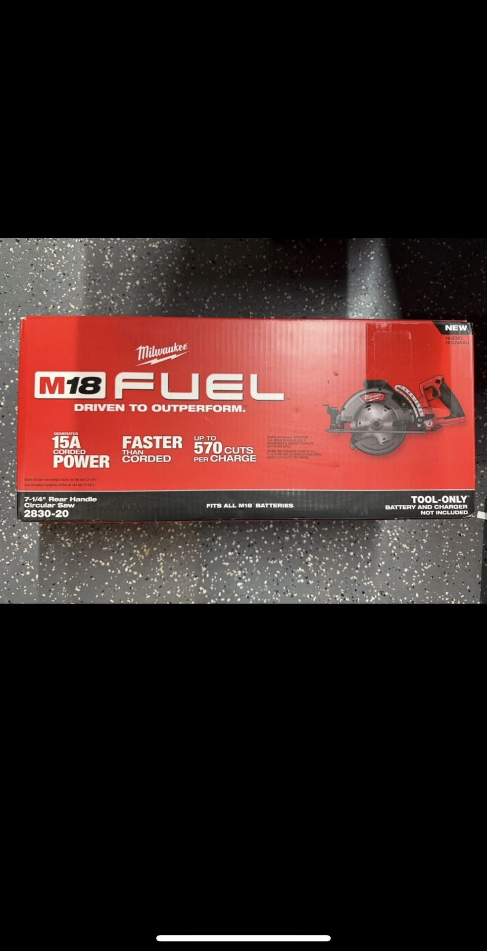 Milwaukee Fuel M18 Rear Handle Circular Saw.