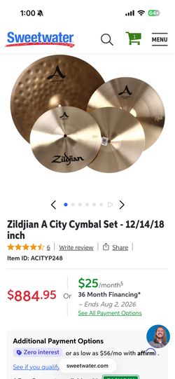 Zildjian A Custom City Cymbal Pack – Like New – $750 OBO / Trades Welcome