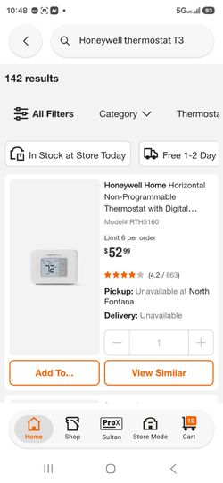T3 HONEYWELL THERMOSTAT