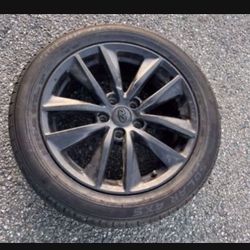 1 Only — 215/55r17 5x4.5 5x114.3 Stock Infiniti G35 Civic Altima Xb Tc Kia Optima Accord Camry Wheel Rim Good 90% Treads Tire!!!!