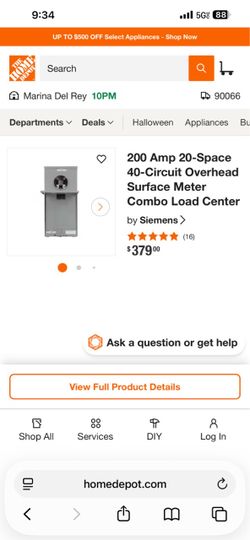 Siemens 200 amp surface meter