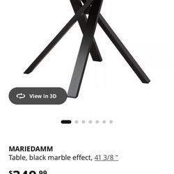 ikea round table black 