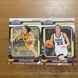 2024 CAITLIN CLARK LOT OF 2 CONTENDERS LEGENDS CARDS