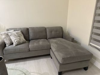 Gray Sectional Sofa with Chaise