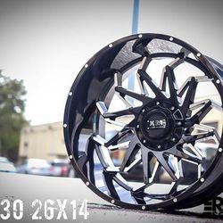 4 new 26x14 wheels only