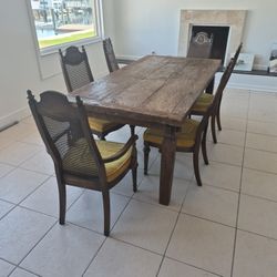 Wood Table And Chairs