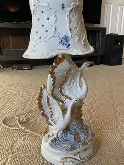 Vintage Swan Lamp