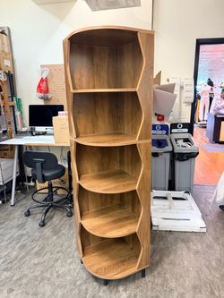 Modern wood shelf