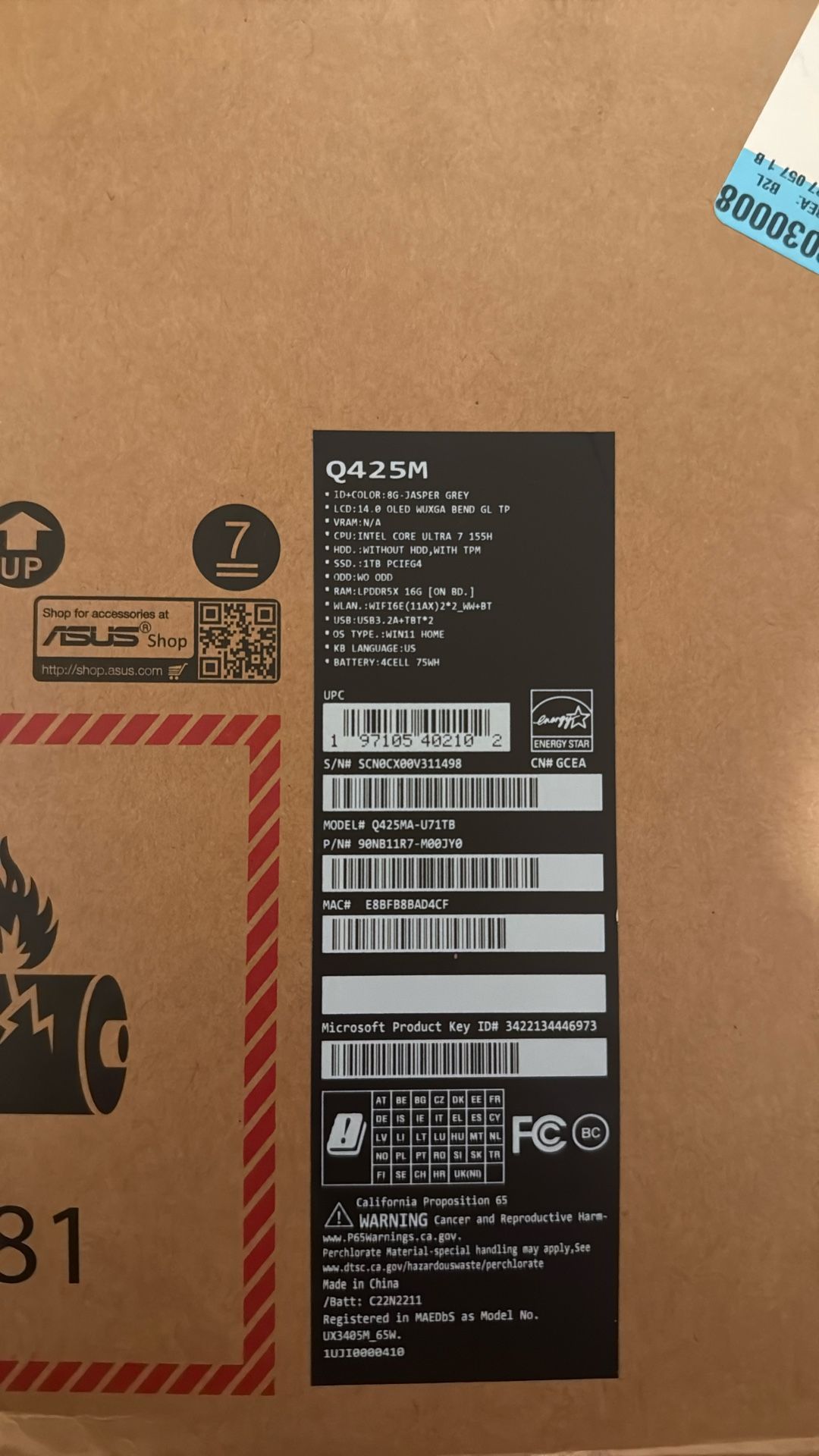 Brand New Never Opened Asus Zenbook 14inch Laptop