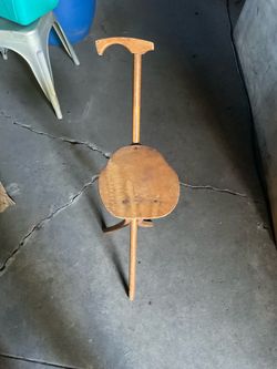 Antique Tafford Johnson Cane Stool