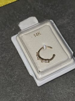 Real 14k Gold Nose Ring 