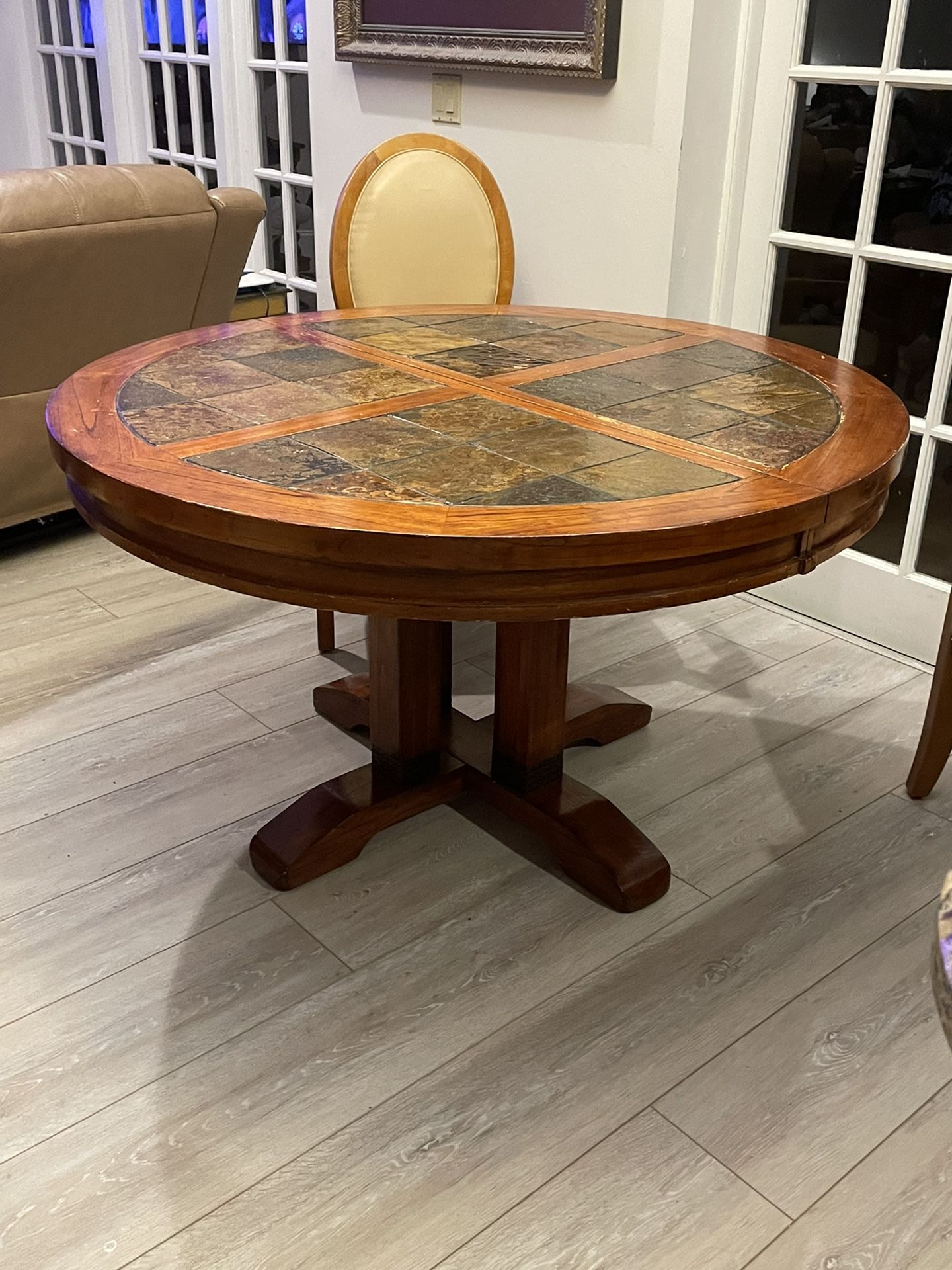 Furnish your college dorm with kitchen table chairs and two leather couches all for $1000