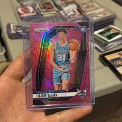 2024-25 Tidjane Salaun True Rookie Pink Prizm SP /249 #262 RC Hornets