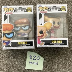 Funko Pops - Dexter & Deedee (1067, 1068)