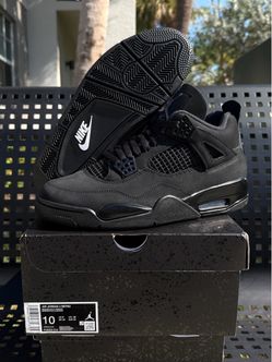 Jordan 4 Black Cat Size 10 Brand New In Hand Travis Brick