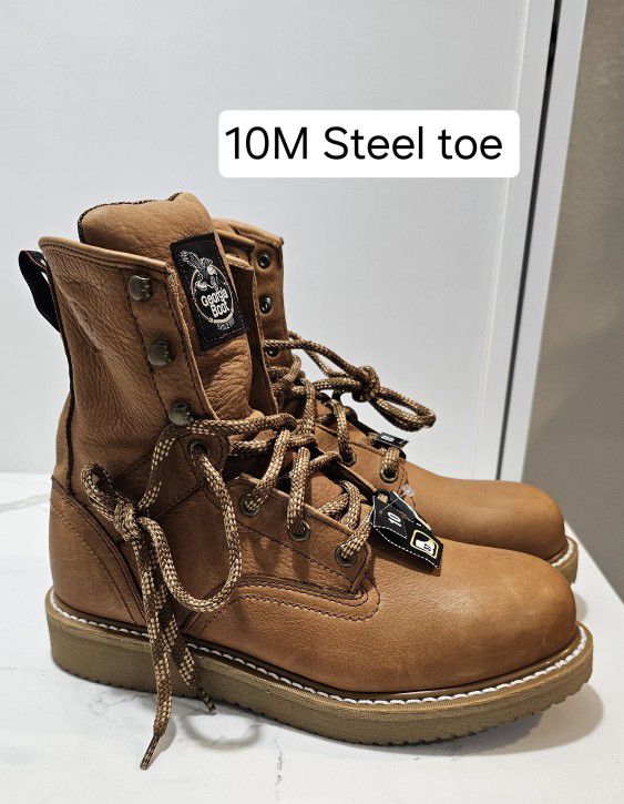 Georgia Steel Toe Work Boots Size 10M