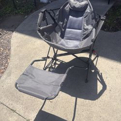 $40.00!!! (3 colors) New Foldable Outdoor Camping Swing Chair With Foot Rest Fishing Beach