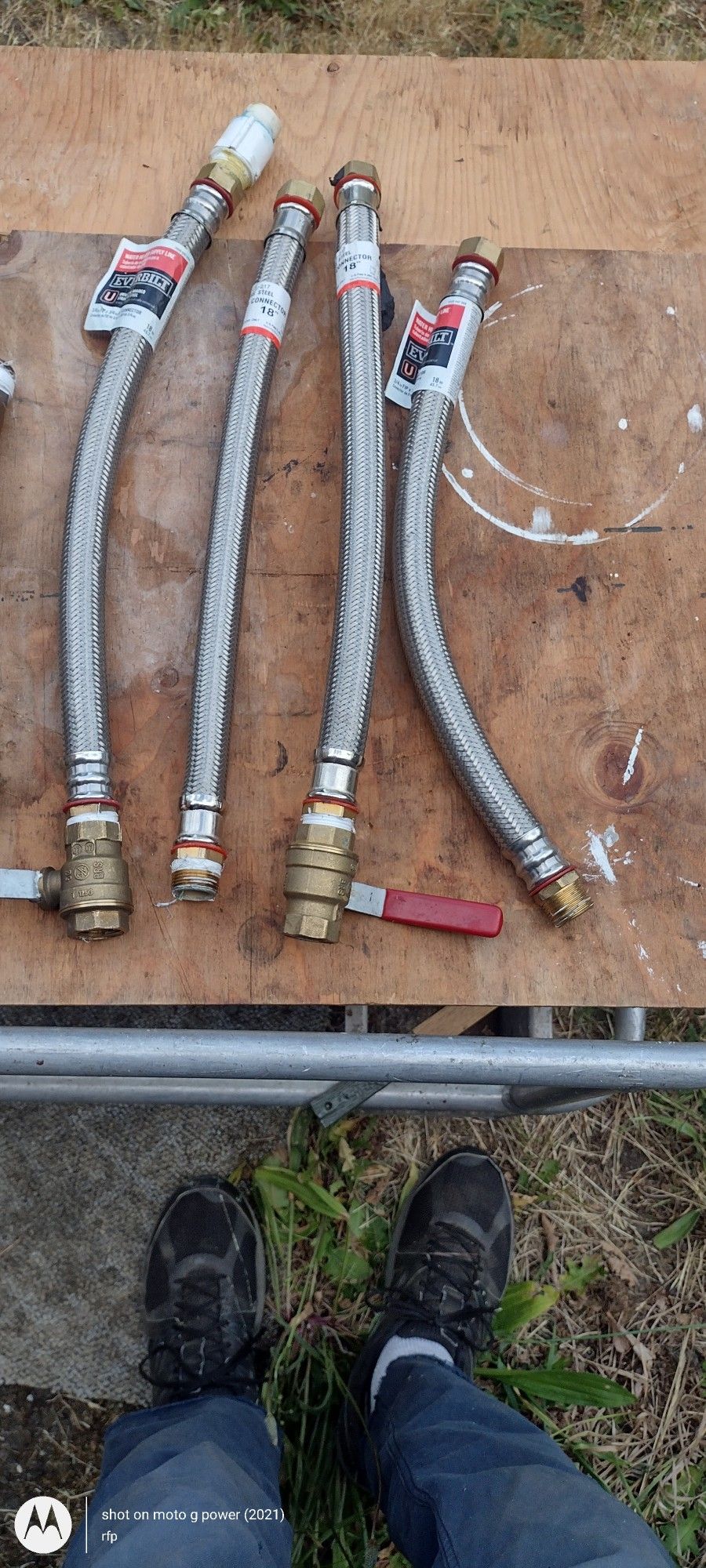 Stainless Flex Water Heater Supply Line 3/4 X 18"