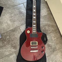 Modified Samick Les Paul Style Guitar, with Case - Used