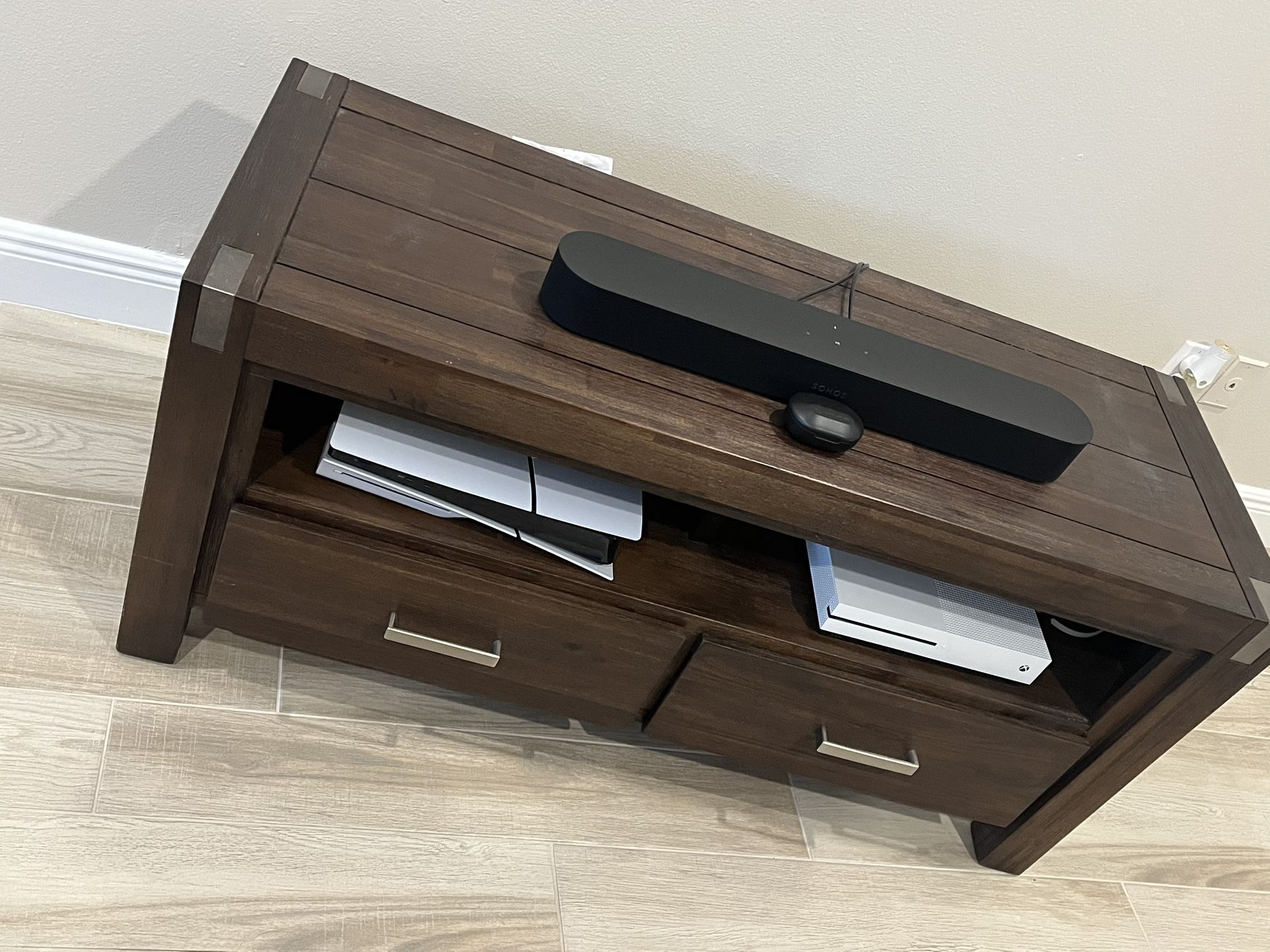 Wooden TV Stand with Storage