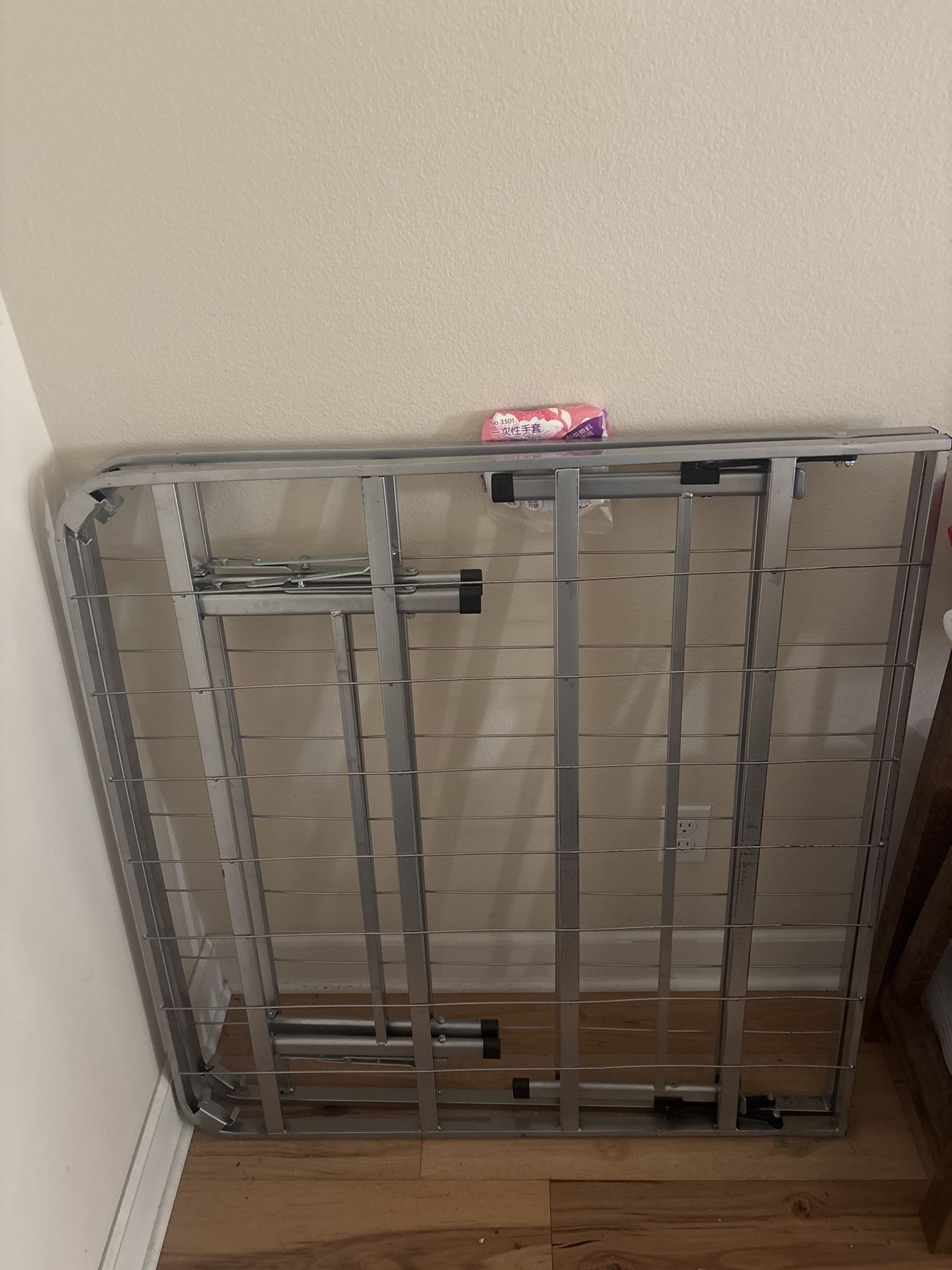 Foldable Metal Bed Frame – Sturdy Platform Base – Great Condition