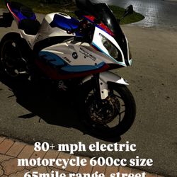 80+ Mph E Motorcycle Stereo Legal 