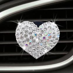Brand New Sparkly Heart Car Vent Clip Interior Decor for Car 