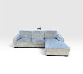 Beautiful Gray Sofa Sectional Couch + Free Delivery