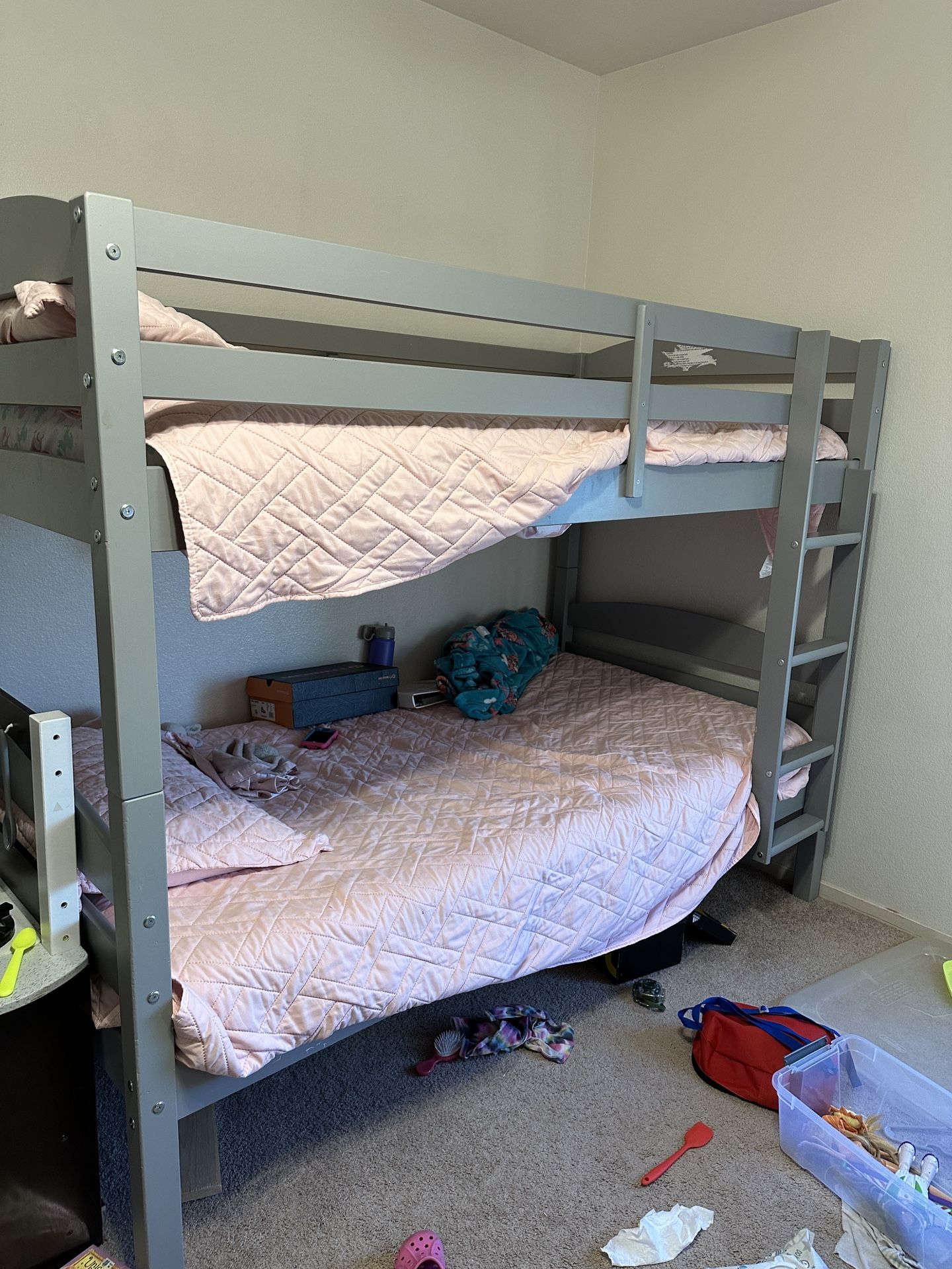 Grey Bunk bed