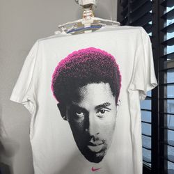Kobe Bryant VINTAGE Y2K NIKE BIG FACE KOBE SHIRT SZ medium WHT