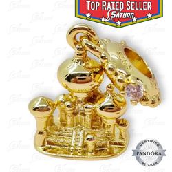 NEW Disney Aladdin Agrabah Castle Dangle silver charm Pandora bracelet
